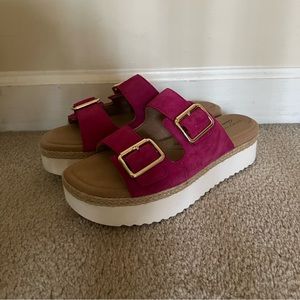 Clark’s platform sandals